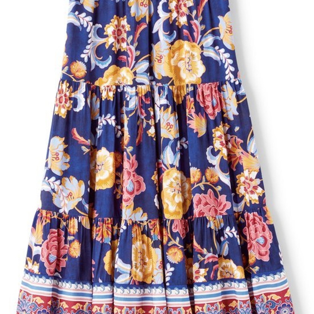 Soft Surroundings Tiered Maxi Skirt